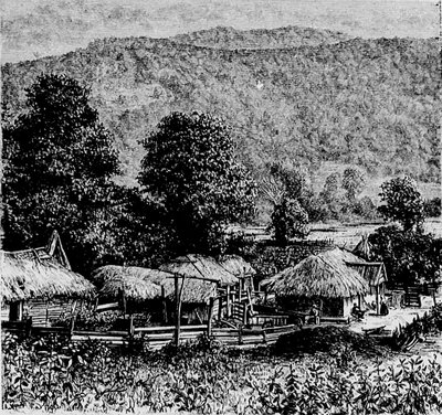 Mingrelian Village by Marie Dronsart